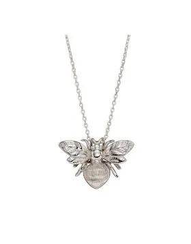 9ct White Gold Bee Stud Earrings.