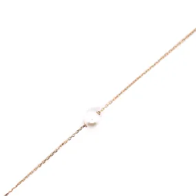 9ct Yellow Gold Floating Fresh Water Pearl Bracelet