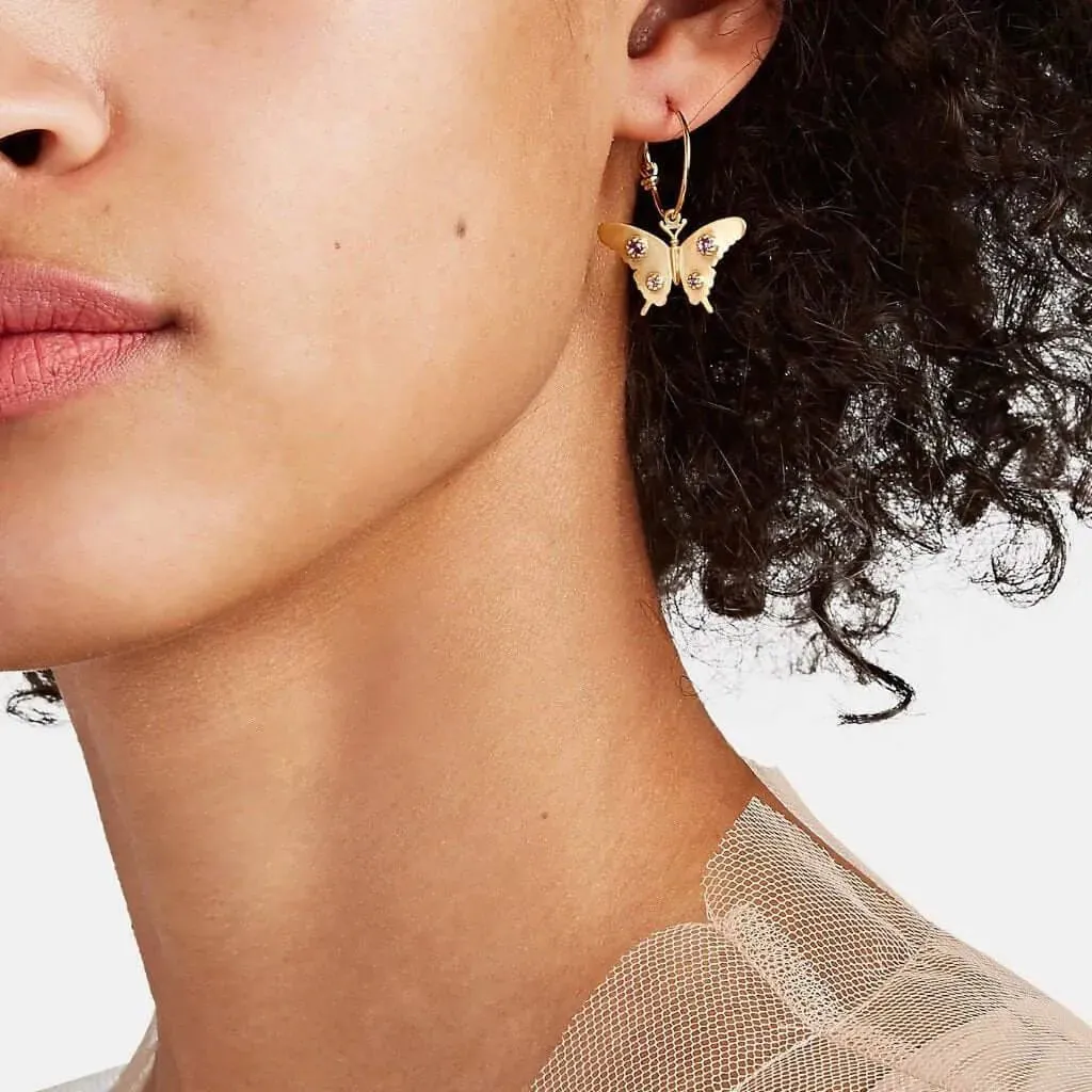 Butterfly Mini Hoops