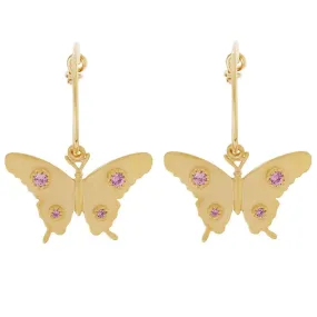 Butterfly Mini Hoops