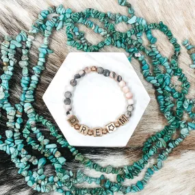 Dream On Bracelet in Pink Marble