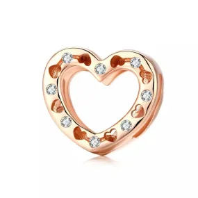Heart Charm for Reflection Bracelet with Diamond