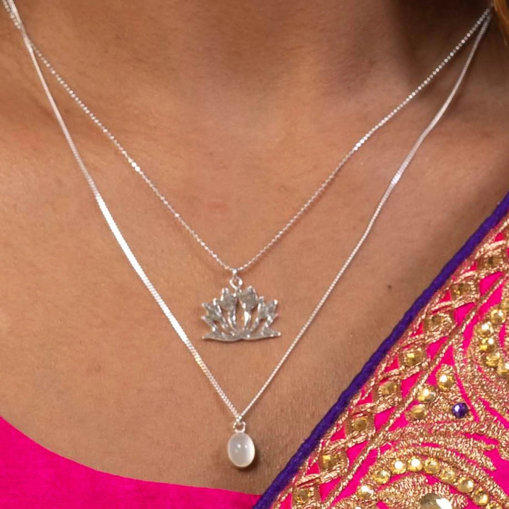 Lakshmi Gemstone Pendant