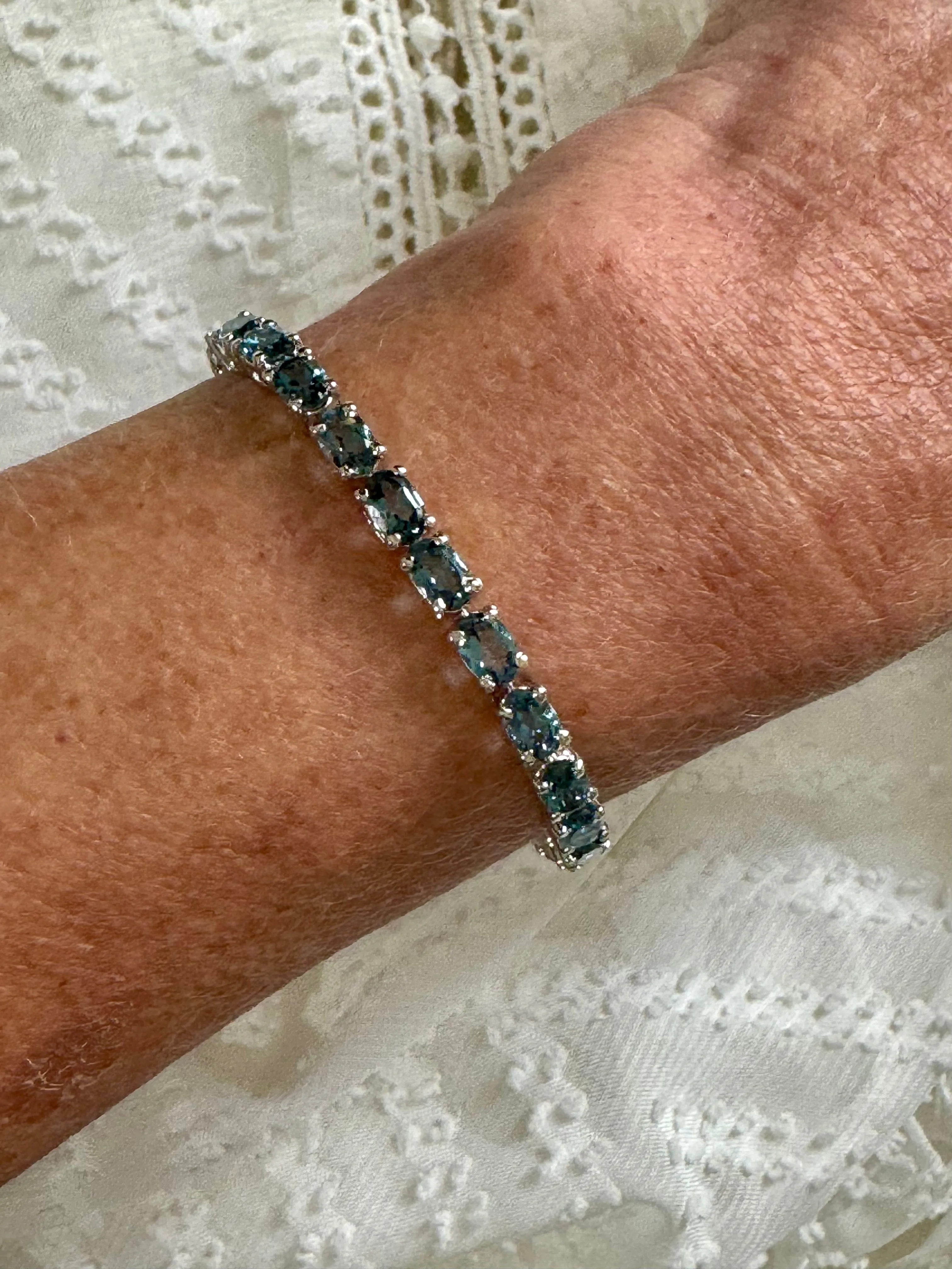 London Blue Topaz Tennis Bracelet