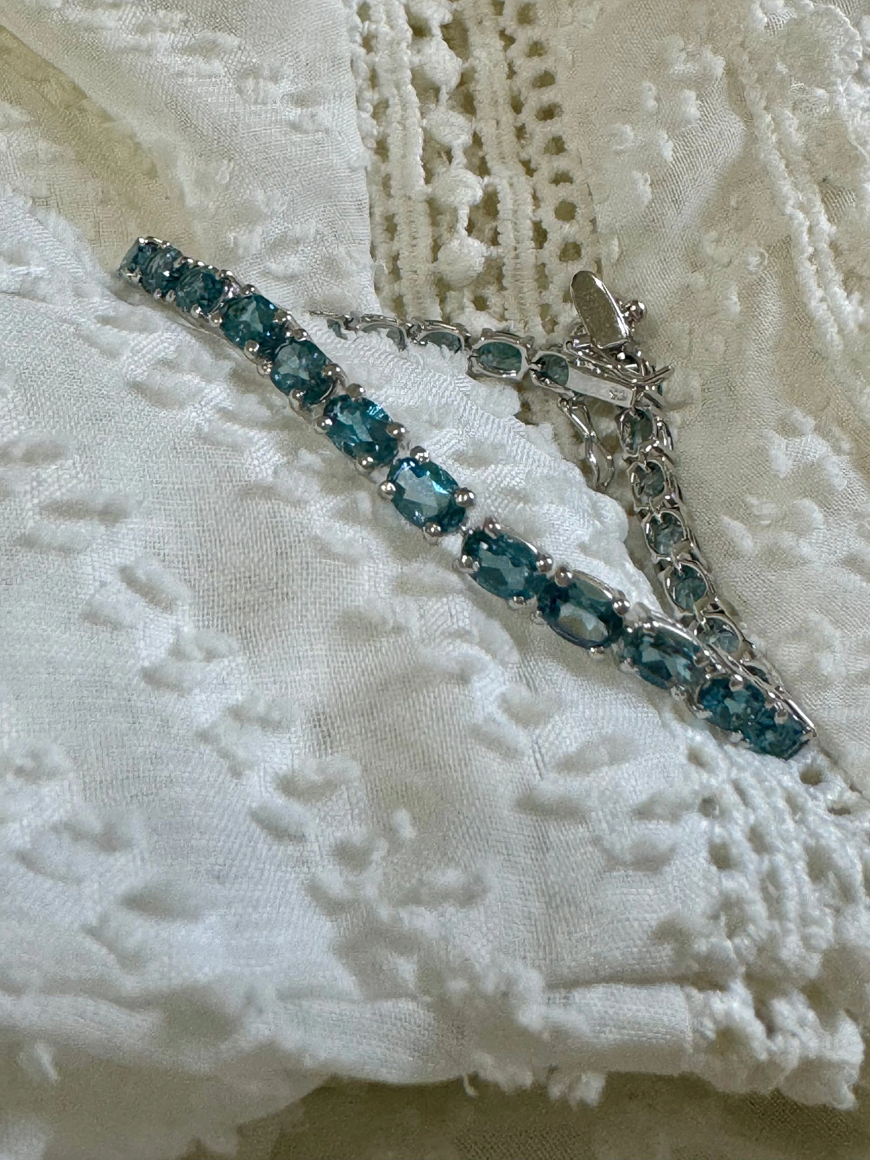 London Blue Topaz Tennis Bracelet