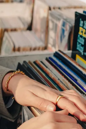 Nordic Muse Twist Cuff Bangle