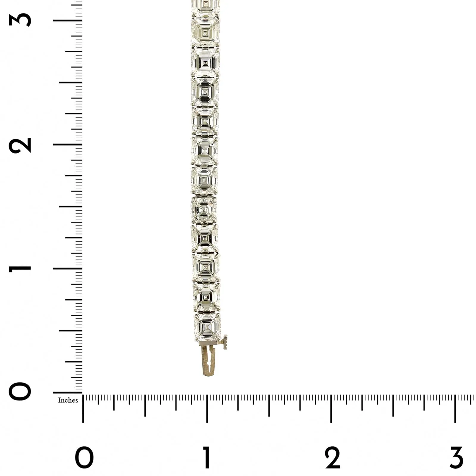 Platinum 4 Prong Set Diamond Tennis Bracelet