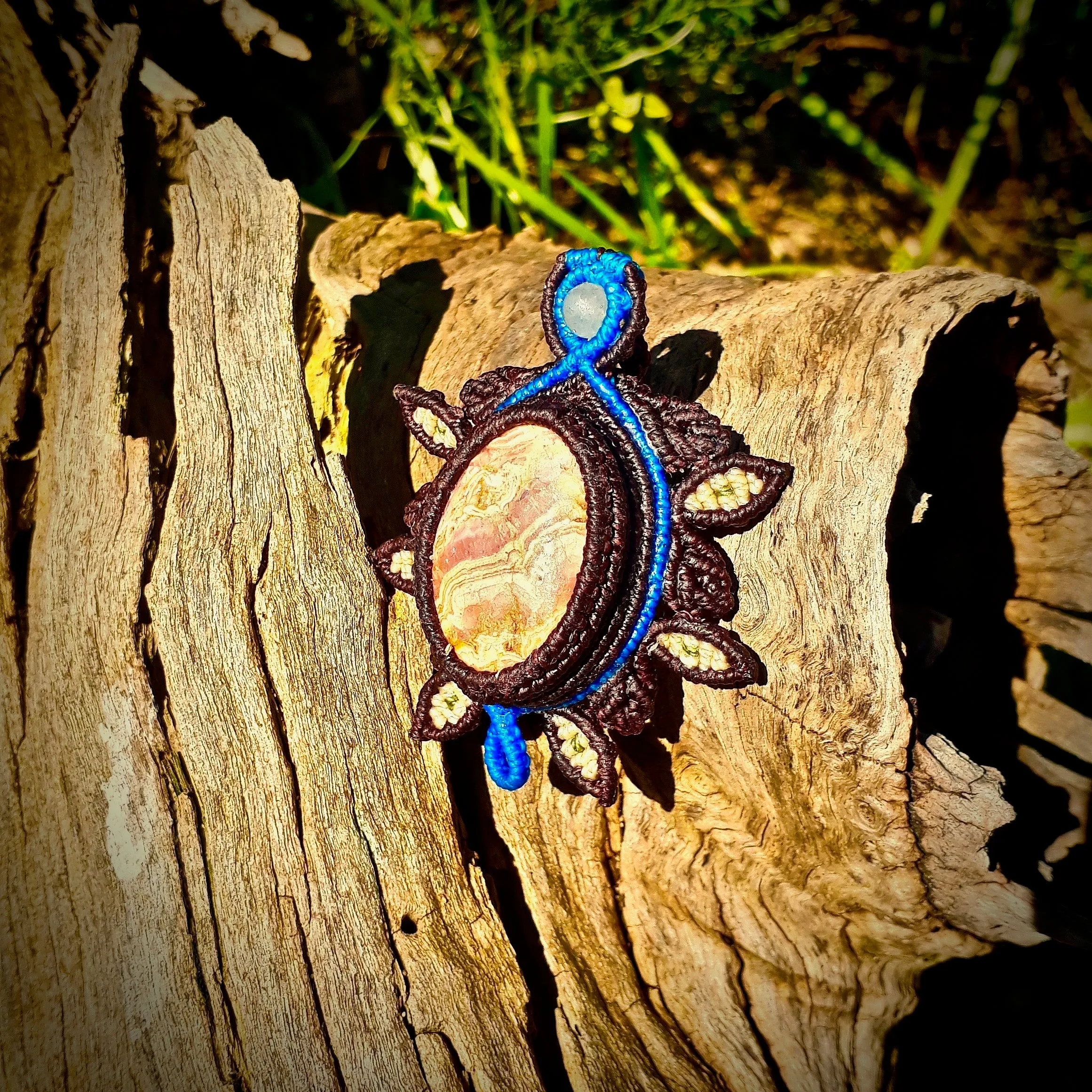 Rhodochrosite pendant
